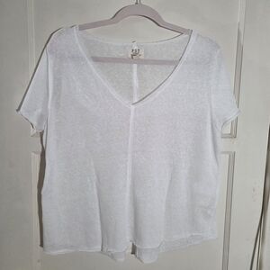 PST Los Angeles White Short Sleeve Shirt Large